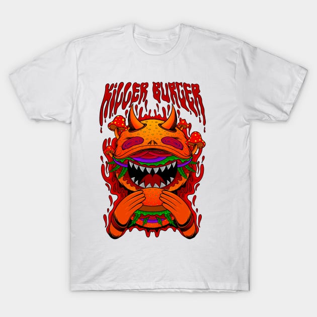 killer burger T-Shirt by Spacetrip74